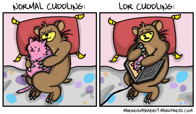 4 - cuddling